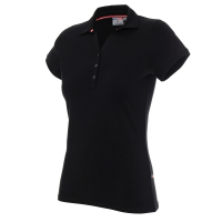 Koszulka polo coast damska czarna PW